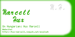 marcell hux business card
